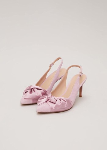 Phase Eight Twist Front Slingbacks Heels Pink Australia | YB3604125